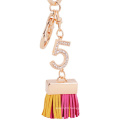 Personalized Leather Gift, Leather bagcharm, Leather Tassel Keychain